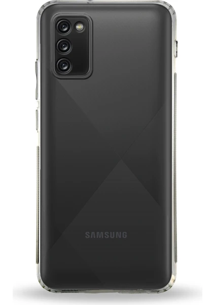 Kzy Samsung Galaxy A02S Tıpalı Kamera Korumalı Şeffaf Premier Kılıf