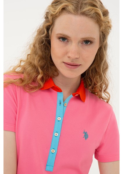 Kadın Pembe Basic T-Shirt