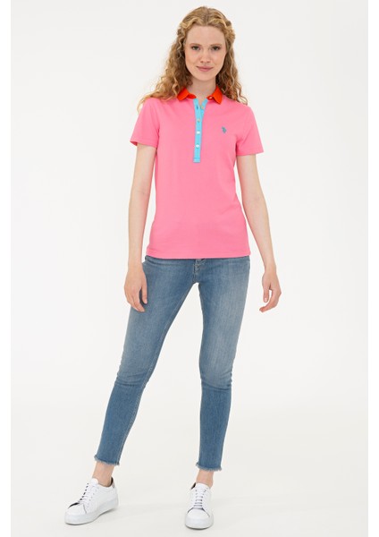 Kadın Pembe Basic T-Shirt