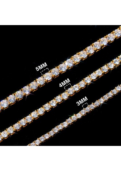 Gold Su Yolu Taşlı Kadın Kolye Zincir EK18SR-5