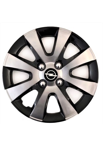 opel Combo 14'' Inç Piano Black 4lü Set Jant Kapağı Çelik Jant Görünümlü