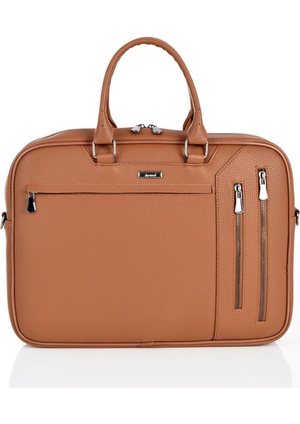 2127 Unisex Laptop Bölmeli Evrak Çanta Taba
