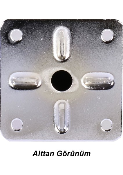 Dolap Mobilya Baza Koltuk Kanepe Masa Sehpa Ayağı Metal Ayakları 10 Cm Krom (4 ADET)