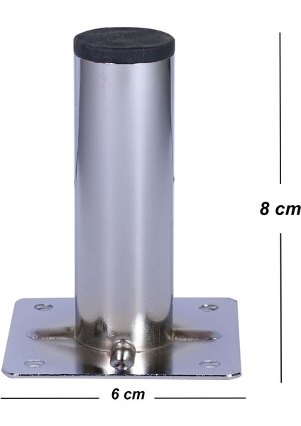 Mobilya Masa Sehpa Koltuk Kanepe Ünite Ayağı Metal Ayakları 8 cm Krom fiyatları