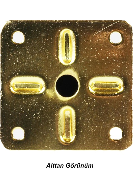 Mobilya Masa Sehpa Koltuk Kanepe Ünite Ayağı Metal Ayakları 12 cm Altın