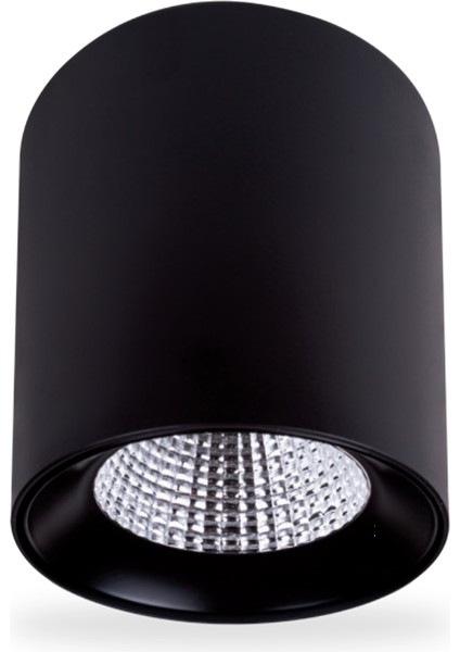15W 6500K 1350LM Sıva Üstü LED Armatür(Siyah)-Beyaz Işık