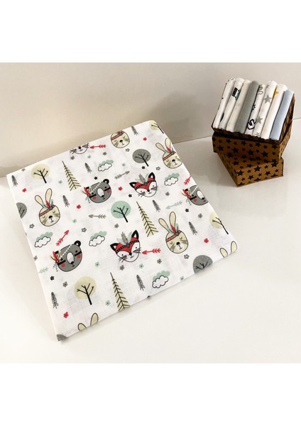 %100 Pamuk Müslin Bezi Battaniyesi Bebek Battaniyesi Örtü 80x100