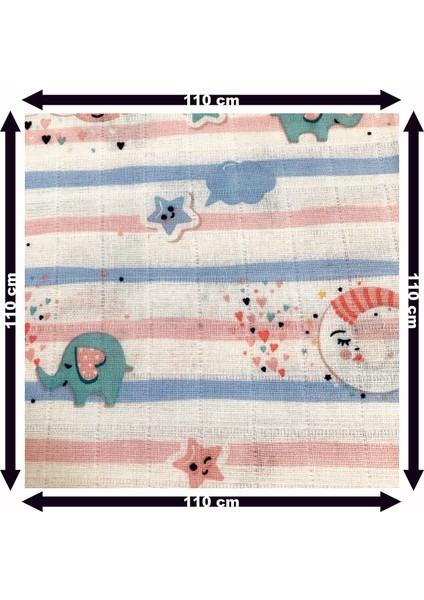 %100 Pamuk Müslin Bezi Battaniyesi Bebek Battaniyesi Örtü 80x100 modelleri