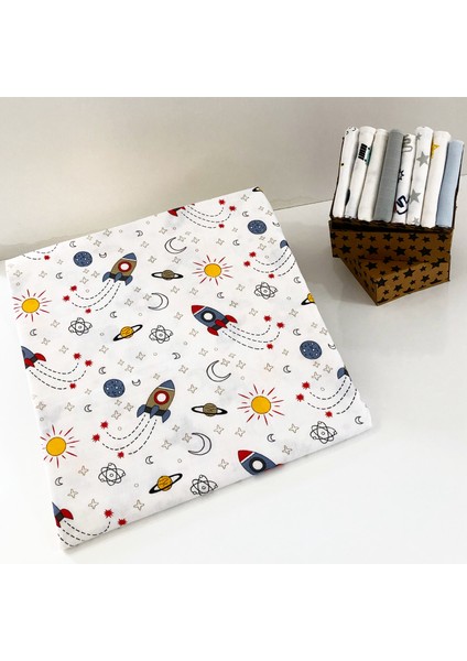 %100 Pamuk Müslin Bezi Battaniyesi Bebek Battaniyesi Örtü 80x100