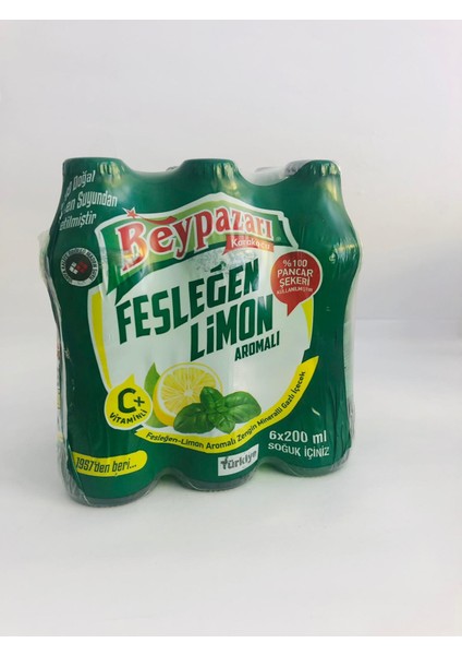 Fesleğen ve Limon Maden Suyu 6'lı 200 ml