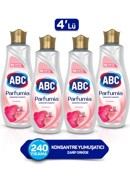 Abc Parfumia Zarif Orkide Konsantre Yumuşatıcı 1440 ml 4'lü Seti