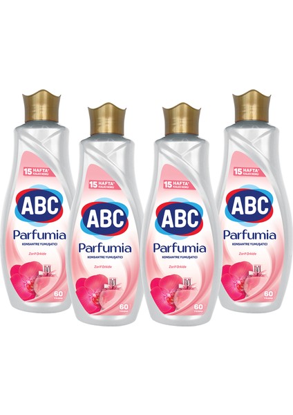 Abc Parfumia Zarif Orkide Konsantre Yumuşatıcı 1440 ml 4'lü Seti