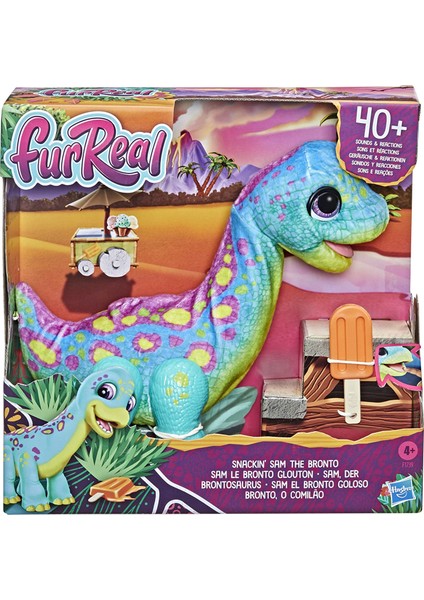 Furreal Snackin' Sam The Bronto Interaktif Animatronik Peluş Oyuncak