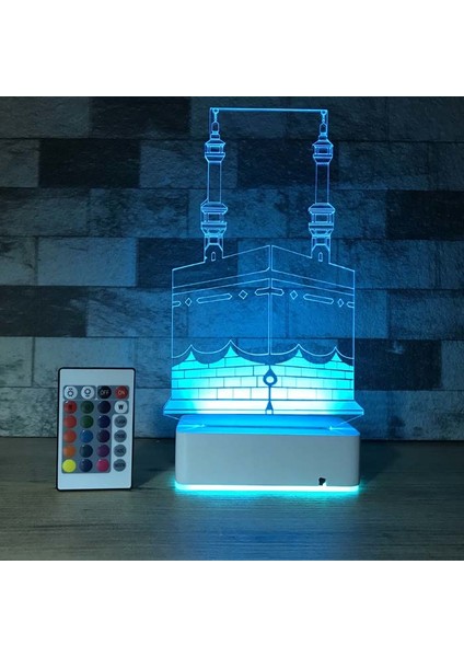 Modiwa Design Kabe 3D 16 Renk Dekoratif LED Lamba