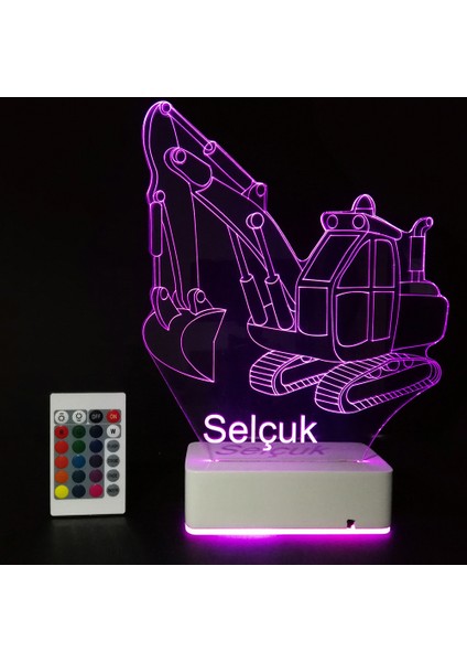 Çocuklara Özel 3D Kepçe Masaüstü Dekoratif LED Lamba
