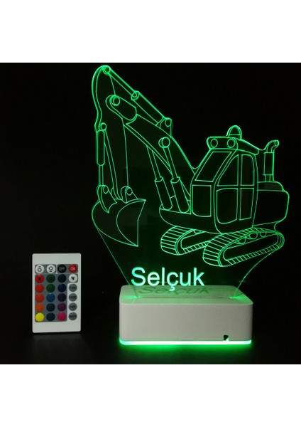 Çocuklara Özel 3D Kepçe Masaüstü Dekoratif LED Lamba