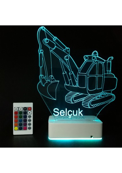 Çocuklara Özel 3D Kepçe Masaüstü Dekoratif LED Lamba