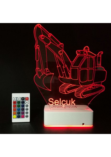 Çocuklara Özel 3D Kepçe Masaüstü Dekoratif LED Lamba