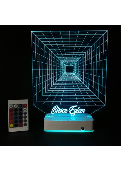 Özel Tasarım Sonsuzluk 3D 16 Renk Dekoratif LED Lamba modelleri