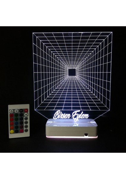 Özel Tasarım Sonsuzluk 3D 16 Renk Dekoratif LED Lamba indirimleri