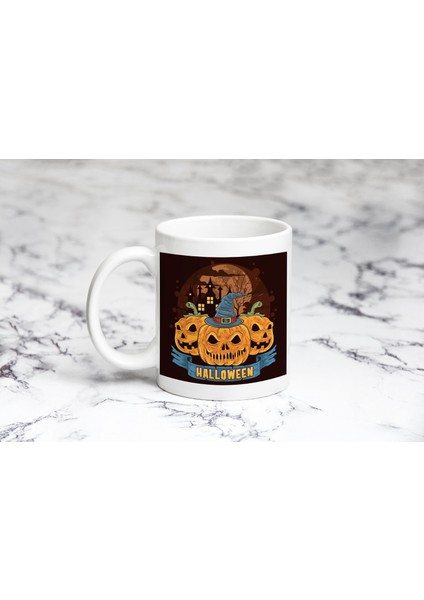 Üçlü Bal Kabağı Hallowen Kupa Bardak