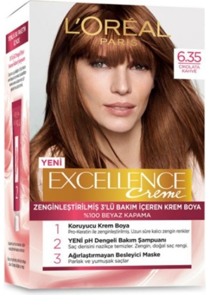 Loreal Paris Excellence Creme 6.35 Çikolata Kahve