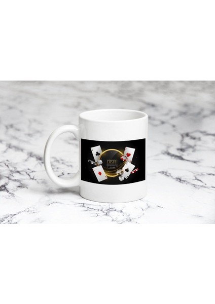 Casino Şekli Kupa Bardak Kişiye Özel