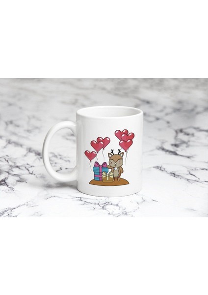 Kalpli Hediyeli Hayvan Kupa Bardak