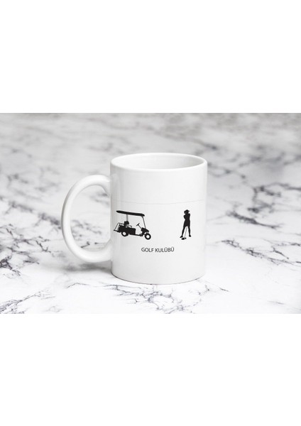 Ikili Golf Kulübü 2 Kupa Bardak Kişiye Özel