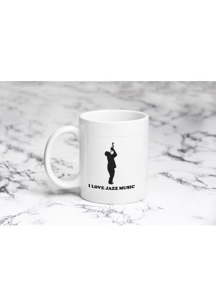 I Love Jazz 4 Kupa Bardak Kişiye Özel