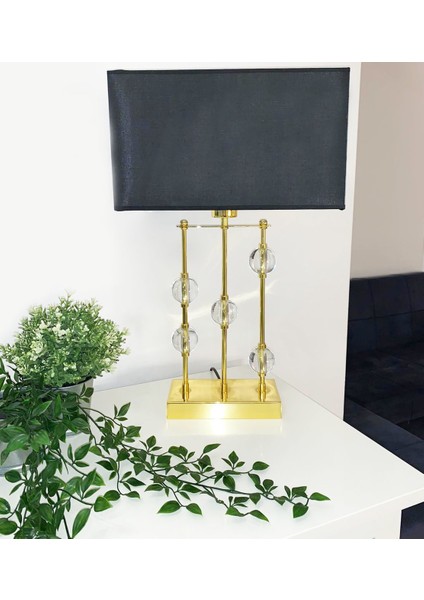 Mixed Kristalli Masa Lambası Gold MD-CLK023-GD
