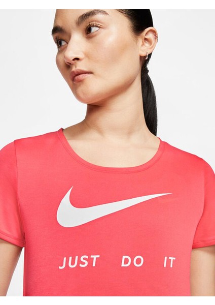 Women's W Nk Top Ss Swsh Run T-Shirt - CJ1970-814 fiyatları
