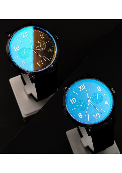 Özel Kutusunda Hasır Kordon Renkli Erkek Kol Saati & Bileklik & Kemer & Cüzdan Hediye Seti 6153H fiyatları