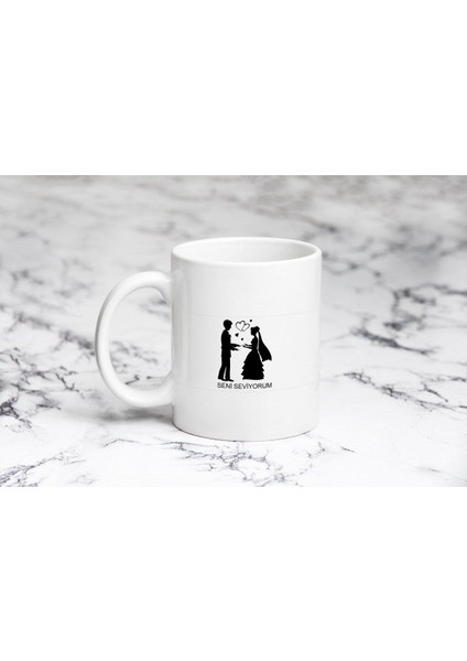 Sevgililer Günü Seni Seviyorum Model 14 Kupa Bardak