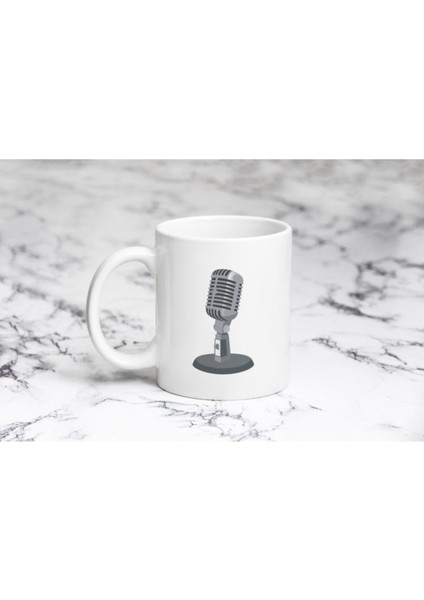 Mikrofon Renksiz 2 Kupa Bardak