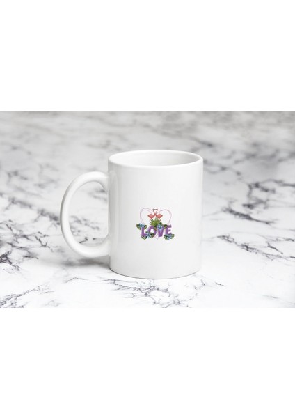 Love Yazısı Kupa Bardak