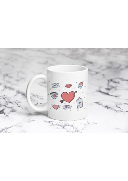 Love Renkli Kupa Bardak