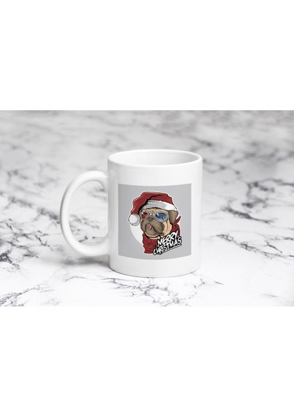 Pug Cristmas Kupa Bardak