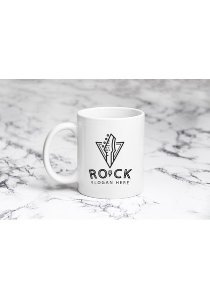 Rock Gitar Sloganı Kupa Bardak