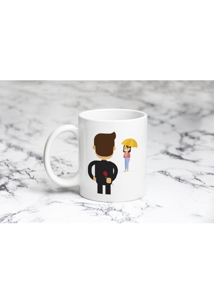 Gülü Saklayan Adam Kupa Bardak