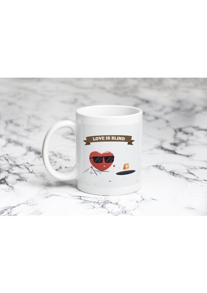 Aşk Kör Eder Kupa Bardak