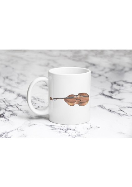 Sulu Boya Çello Kupa Bardak