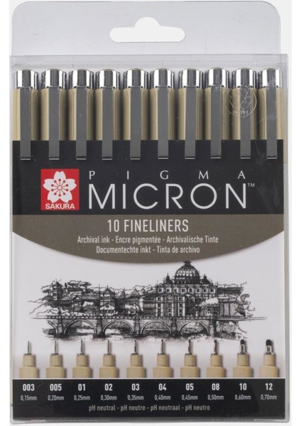 Pigma Micron Set 10