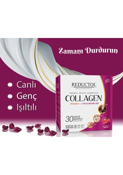 Collagen Toz Vitamin C + Hyaluronik Asit 300 gr fırsatları