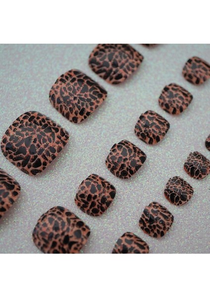 Cheetah Desenlı Lux Ayak Tırnak Setı