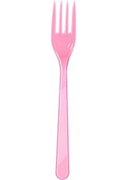Pembe Plastik Çatal