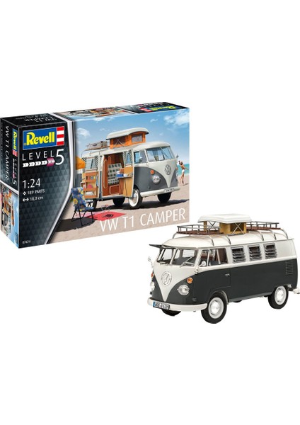 Maket Model Kit Vw T1 Camper 07674