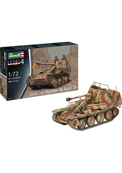 Maket Model Kit Sd Kfz 13+8 03316