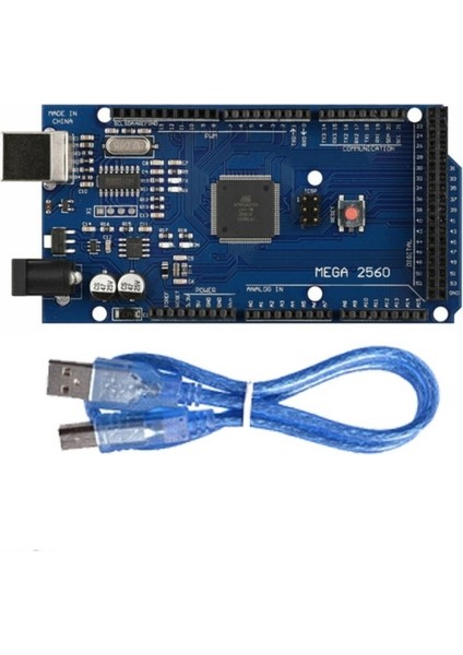 Arduino Mega 2560 R3 CH340 + USB Kablo