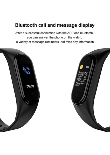 Spor Akıllı Bileklik Saat M5 Bluetooth Nabız (Yurt Dışından)